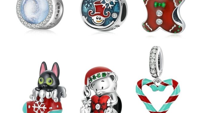 Bamoer Beads Christmas Eve Series 925 Silver Fashion Accessories Suitable For Diy Bracelets Scc20356