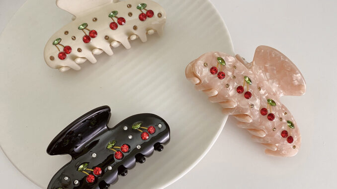 (พร้อมส่ง ) ins Cherry Hair Clip กิ๊บหนีบผมเชอร์รี่ กิ๊บติดผม !