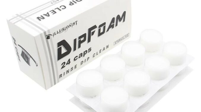 โฟมล้างเข็ม Dipform 24 ชิ้น /กล่อง /อุปกรณ์การสัก/