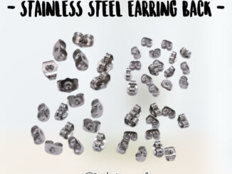 ʕ •ᴥ•ʔ ✿ พร้อมส่ง : แป้นต่างหูสแตนเสสทรงผีเสื้อ | Butterfly Stainless Steel Earring Back / Earring Stopper.