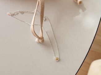 A.piece  สร้อยเงินแท้ [all silver 925] Daisy Necklace สร้อยเดซี่ (422)