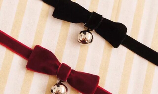 ✨พร้อมส่ง Choker โบว์ กระดิ่ง โชคเกอร์