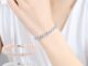 สร้อยข้อมือ กําไลข้อมือ ประดับคริสตัล พลอยเทียม แวววาว สไตล์โรมัน เครื่องประดับแฟชั่น สําหรับผู้หญิง