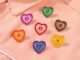 7 Style Gradient Enamel Pins Red Yellow Green Pink Heart Rainbow  Brooch Lapel Badge Bag Fashion Jewelry Gift for Friend
