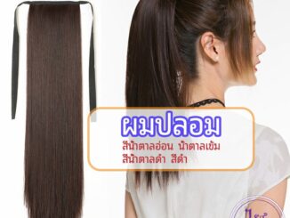วิกผมหางม้าตรง หางม้ารัดๆ ที่คาดผมปลอม หางม้าปลอม ผมตรง wig straight ponytail