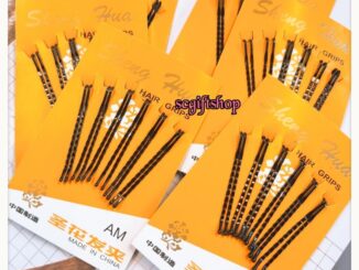 (พร้อมส่ง) กิ๊บดำ กิ๊บดำแผงสีส้ม กิ๊บตุ่ม ขนาด1มิล ยาว4ซม.