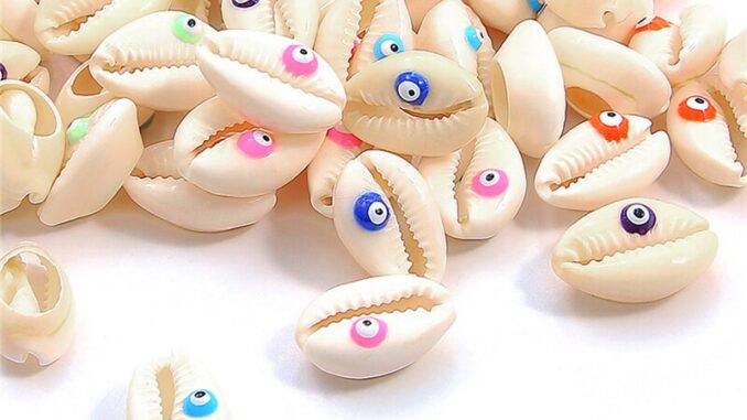 ลูกปัดเปลือกหอย สําหรับทําเครื่องประดับ DIY 10 ชิ้น
