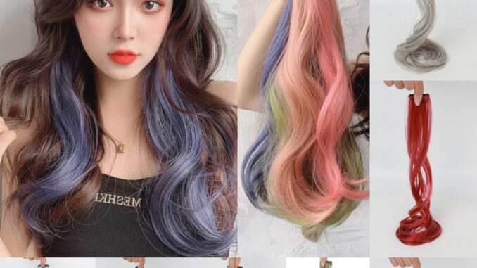【Cod Tangding】วิกผมย้อมผมหยิก 8 สีสําหรับผู้หญิง 【Cod Tangding】วิกผมย้อมผมหยิก 8 สีสําหรับผู้หญิง