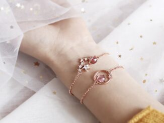 สร้อยข้อมือ ประดับจี้คริสตัลรูปดาวเคราะห์น่ารัก สําหรับผู้หญิง(A11-03-5)