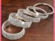 (micmicell) สร้อยข้อมือยางยืดอัลลอยประดับ Rhinestone แฟชั่นสําหรับผู้ชาย