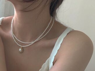 [ZOMI] สร้อยคอมุกวินเทจคู่สร้อยคอโซ่กระดูกไหปลาร้าสำหรับผู้หญิง