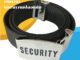 เข็มขัด รปภ.หัว SECURITY เข็มขัดไนล่อนสีดำ พร้อมหัวเข็มขัดปั้มsecurity