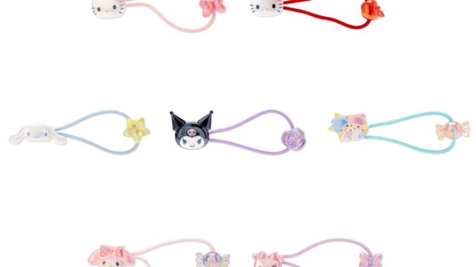 หนังยางรัดผมเรซิน Size M มีทั้งหมด 7 ลาย Sanrio mx