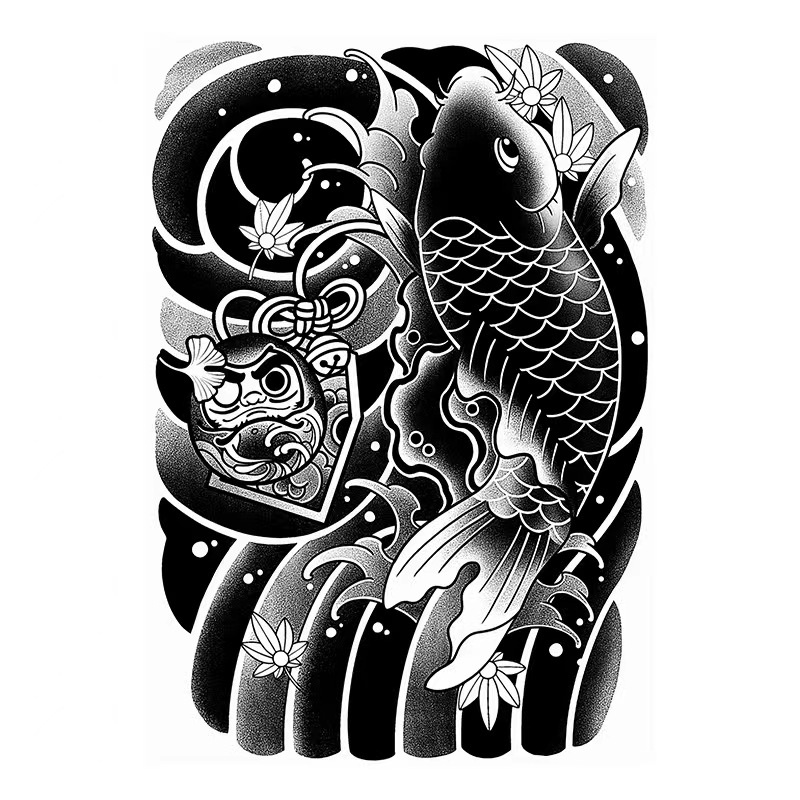 【COCO Magic tattoo】สติกเกอร์รอยสักชั่วคราว กึ่งถาวร กันน้ํา ติดทนนาน 15 วัน 24 ซม.*17 ซม.