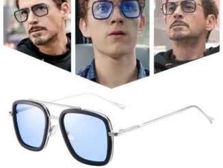 แว่นตากันแดด ป้องกันรังสียูวี 400 3 TONY Stark Iron Man สไตล์พังก์วินเทจ สําหรับผู้ชาย