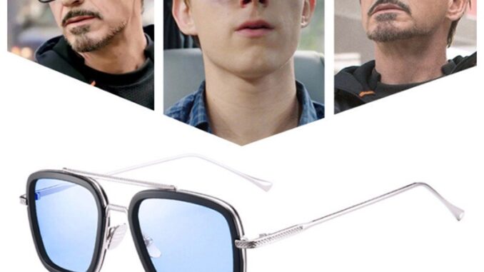 แว่นตากันแดด ป้องกันรังสียูวี 400 3 TONY Stark Iron Man สไตล์พังก์วินเทจ สําหรับผู้ชาย