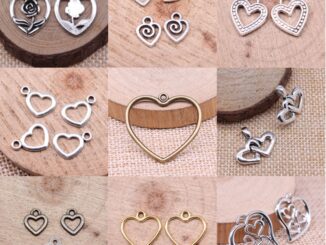 จี้รูปหัวใจ แบบรูกลวง สําหรับทําเครื่องประดับ โทรศัพท์มือถือ Diy