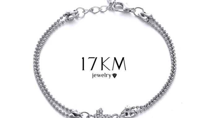 17KM เครื่องประดับ สร้อยข้อมือ สายโซ่ ประดับคริสตัล รูปผีเสื้อ สําหรับผู้หญิง 17KM เครื่องประดับ สร้อยข้อมือ สายโซ่ ประดับคริสตัล รูปผีเสื้อ สําหรับผู้หญิง