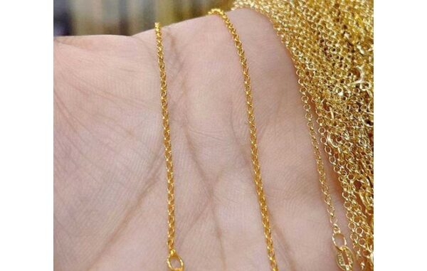 สร้อยข้อมือทอง9K ลายผ่าหวาย