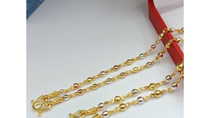 jewelryshop365 K214 สร้อยคอ3กษัตริย์ตะขอปั็ม 92.5% ใส่ติดตัวได้ตลอดไม่ลอกไม่ดำ ใส่เล่นน้ำทะเลได้
