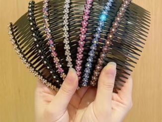 หวีผมเกาหลี เครื่องประดับผม rhinestone ใส่หวี หน้าม้า หวี กิ๊บติดผม
