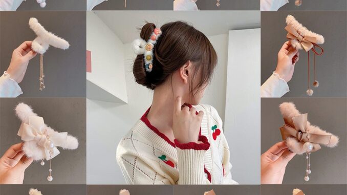 กิ๊บติดผม ผ้ากํามะหยี่ขนนิ่ม ขนาดใหญ่ สไตล์เกาหลี สําหรับผู้หญิง 2022