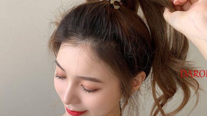 Daron กิ๊บติดผม ทรงหางม้า ขนาดเล็ก หรูหรา สไตล์ฝรั่งเศส เรโทร แฟชั่นสําหรับผู้หญิง Daron กิ๊บติดผม ทรงหางม้า ขนาดเล็ก หรูหรา สไตล์ฝรั่งเศส เรโทร แฟชั่นสําหรับผู้หญิง