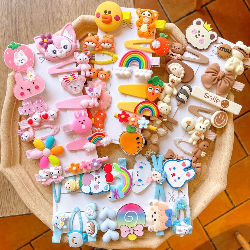 123พร้อม กิ๊บติดผมเด็ก กิ๊บเซต การ์ตูน น่ารัก สดใส กิ๊บ 14 ชิ้น ราคาถูก