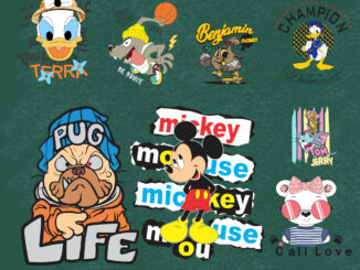 ตัวรีดการ์ตูนสุดฮิต  ลายเสื้อ ( Newww) การ์ตูน Set.B  รีดง่ายแผ่นฟิมล์รีดร้อนติดเสื้อ
