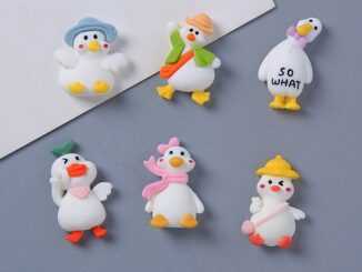 [MEET] เครื่องประดับเรซิ่น รูปเป็ดน่ารัก แฮนด์เมด DIY 1 ชิ้น ต่อถุง