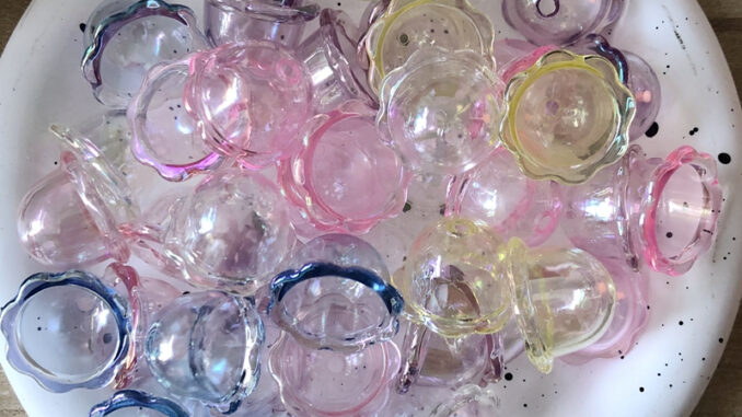 ลูกปัดอะคริลิค DIY อุปกรณ์เสริม สําหรับลูกปัด 16 มม. 23*16 มม. 20 ชิ้น