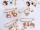 (ส่งจากไทย)Brooch03 เข็มกลัดคนท้อง ลายเด็กน้อยน่ารัก สีพาสเทส วัสดุสีทองเงา