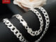 MT สร้อยคอเงินแท้ ลายเลส งานอิตาลี กว้าง 8 มม. ยาว 22 นิ้ว 925 Sterling Silver Curve Chain (sc437) MT Jewelry มณีธารา