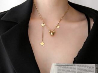 เครื่องประดับ สร้อยคอสแตนเลส จี้รูปมิกกี้เมาส์น่ารัก ประดับพู่ไทเทเนียม สําหรับผู้หญิง