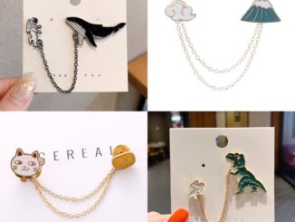 เข็มกลัด แมวกวักญี่ปุ่น ปลาวาฬ ฉลาม ไดโนเสาร์ มีสินค้าพร้อมส่ง เข็มกลัดแบบมีสายโซ่ ติดเสื้อ ติดกระเป๋า เข็มกลัดคนท้อง