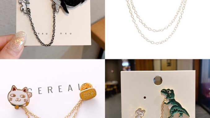 เข็มกลัด แมวกวักญี่ปุ่น ปลาวาฬ ฉลาม ไดโนเสาร์ มีสินค้าพร้อมส่ง เข็มกลัดแบบมีสายโซ่ ติดเสื้อ ติดกระเป๋า เข็มกลัดคนท้อง