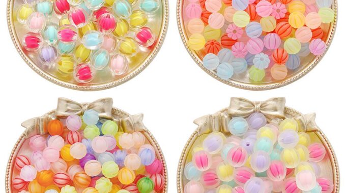 ลูกปัดอะคริลิค สําหรับทําเครื่องประดับ สร้อยข้อมือ สร้อยคอ จี้ DIY ลูกปัดอะคริลิค สําหรับทําเครื่องประดับ สร้อยข้อมือ สร้อยคอ จี้ DIY