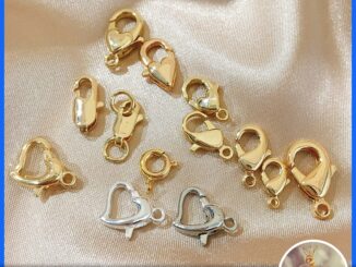 Ry ตะขอเข็มกลัดชุบทอง 18K สําหรับทําสร้อยข้อมือสร้อยคอสร้อยข้อมือ DIY