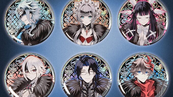 Genshin เข็มกลัด ลาย Fatui Knave childe Damselette badge Genshin เข็มกลัด ลาย Fatui Knave childe Damselette badge