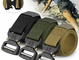 Fashion พร้อมส่งจากไทย เข็มขัดทรงทหาร เข็มขัดหัวล็อคคอบบร้า หล่อ เท่ แน่นหนา แข็งแรงทนทาน Q-115