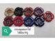 กระดุม​ดอกไม้18มิล/4รู​  เนื้อเรซินมี10สีใหม่​ แผงละ6เม็ด
