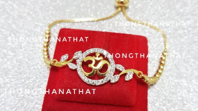 สร้อยข้อมือสายรูดโอม ใบมะกอก สัญลักษณ์พระพิฆเนศ คิดสมปรารถนา สายรูด โอม พระพิฆเนศ ข้อมือสายรูด สร้อยข้อมือโอม ใบมะกอก