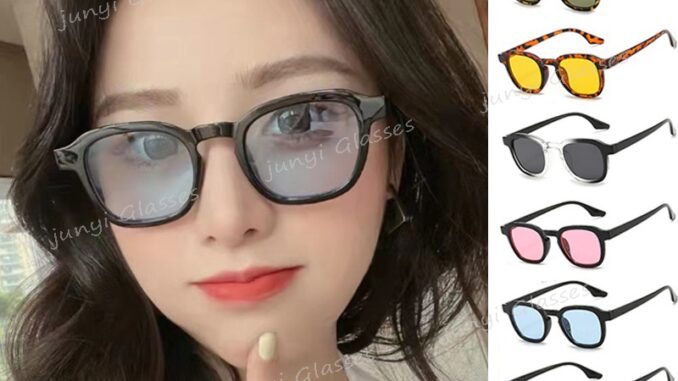 【พร้อมส่ง】แว่นตากันแดด ทรงสี่เหลี่ยม หลากสี สไตล์เรโทร แฟชั่นสําหรับผู้หญิง