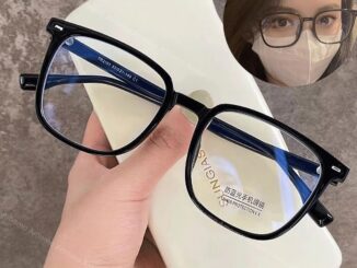 แว่นสายตาสั้น (-50 ถึง -600) แว่นตาสายตา กรองแสงสีฟ้า กรอบสี่เหลี่ยม ขนาดใหญ่ ป้องกันแสงสีฟ้า สไตล์เกาหลี แว่นตาแฟชั่นสําหรับผู้ชาย และผู้หญิง