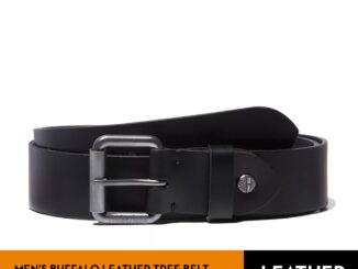 Timberland MEN'S BUFFALO LEATHER TREE BELT เข็มขัด (A1DWO-001) NO BOX