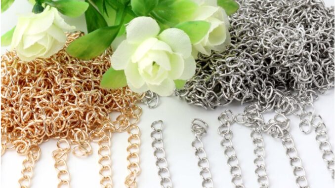 สายโซ่โลหะสําหรับต่อขยายเครื่องประดับ DIY 30 ชิ้น