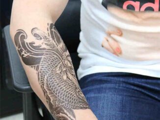 R* สติ๊กเกอร์แทททูลายสักชั่วคราวกันน้ําแบบลอกออกได้สําหรับติดตามร่างกายแขนไหล่