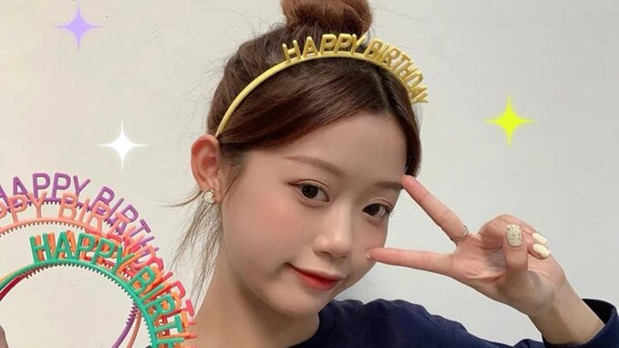 Ins Happy Birthday Headband Party Hair Hoop Photo Prop Party Supplies