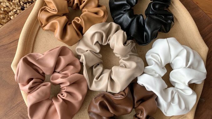 อุปกรณ์ทําผมผ้าคาดศีรษะหนัง Pu สีพื้นสไตล์เกาหลีสําหรับผู้หญิง อุปกรณ์ทําผมผ้าคาดศีรษะหนัง Pu สีพื้นสไตล์เกาหลีสําหรับผู้หญิง