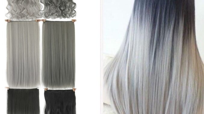 กิ๊บติดผมสังเคราะห์ สีดํา สีเทา ยาวตรง ต่อผมสังเคราะห์ วันพีช กิ๊บติดผมสังเคราะห์ สีดํา สีเทา ยาวตรง ต่อผมสังเคราะห์ วันพีช